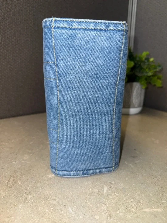 Coach Mini Cargo Denim Tote with Embroidered Logo - Picture 2 of 11